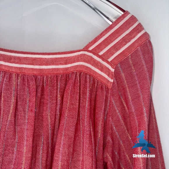 1134 NWOT Free People See Saw Top - Size XS (oversize) - Red - Picture 13 of 16